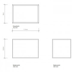 Decor Walther Brownie UB Универсальная коробка 11.5x8см, цвет: белая кожа ЗАКАЗ ПО ЗАПРОСУ
