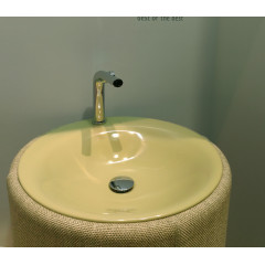 Bette Lux Oval Couture Раковина встраиваемая диаметр 550 c 1 отв под смеситель, цвет зеленый мох 016