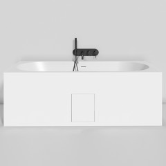 Salini ORNELLA AXIS KIT 180 Встраиваемая ванна 1800х800х600мм, прямоуг. ,мат-л: S-Sense, дон. кл. "Up&Down",слив -перел.белый глянцевый