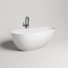 Salini PAOLA In Ванна отд-ая 1600х770х540 мм,"Up&Down", сифон, слив-перелив, (нужно подиум ), мат-л: S-Stone, матовый, белый. Фурнитура: белая.