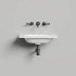 Salini Раковина S-Stone ONDA FLOW OVAL Essentials с 1 отв. под смеситель, 600 мм, матовая, белая