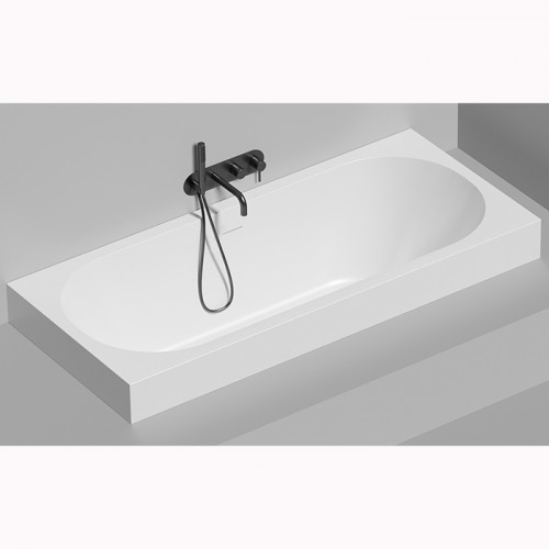 Salini ORNELLA AXIS KIT 180 Встраиваемая ванна 1800х800х600мм, прямоуг. ,мат-л: S-Sense, дон. кл. "Up&Down",слив -перел.белый глянцевый