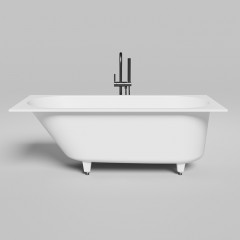 Salini ORNELLA Встраиваемая ванна 1600х700х540мм, овальная чаша, мат-л: S-Sense, глянцевый, белый (без слива-перелива!)