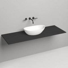 SALINI Столешница 1500х500х15 мм, из материалв S-Stone, цвет матовый RAL 9011