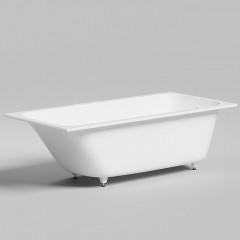 Salini ORLANDA KIT Встраиваемая ванна 1700х800х600мм, "Up&Down", сифон, щелевой слив-перелив, мат-л: S-Sense, глянцевый, белый. Фурнитура: белая.