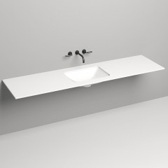 SALINI Столешница 2000х500х15 мм, из материалв S-Stone, цвет белый матовый