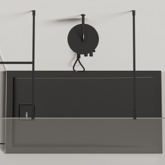 Salini CAPRI Поддон 1500х800х82мм, с сифоном, мат-л: S-Ston, матовый, RAL9011