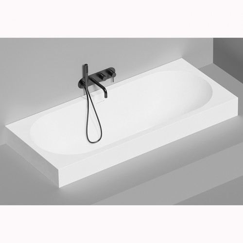 Salini ORNELLA AXIS KIT 190 Встраиваемая ванна 1700х750х600мм, прямоуг. ,мат-л: S-Sense, дон. кл. "Up&Down",слив -перел.белый матовый