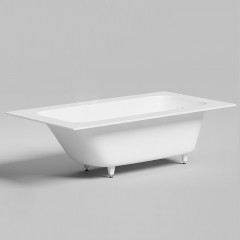 Salini ORLANDA PLUS KIT Встраиваемая ванна 1900х1000х600мм, "Up&Down", сифон, щелевой слив-перелив, S-Stone, матовый, белый