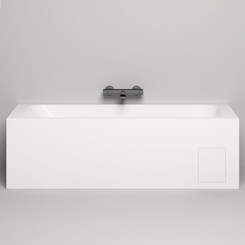 Salini ORLANDA KIT Встраиваемая ванна 1700х800х600мм, "Up&Down", сифон, щелевой слив-перелив, мат-л: S-Sense, глянцевый, белый. Фурнитура: белая.