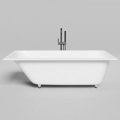 Salini ORLANDA KIT Встраиваемая ванна 1700х800х600мм, "Up&Down", сифон, щелевой слив-перелив, мат-л: S-Sense, глянцевый, белый. Фурнитура: белая.