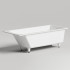 Salini CASCATA KIT Встраиваемая ванна с прямоугольной чашей 1796x795x600мм, ножки, донный клапан "Up&Down", сифон S-Stone, белый матовый