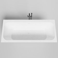 Salini ORLANDA AXIS KIT Встраиваемая ванна на ножках 1800х800х600мм, "Up&Down",белый, сифон, интегрированный слив-перел мат-л: S-Sense, белый матовый