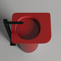 Salini NINFEA 01 Раковина напольная 545х447х850мм, без отв.под смеситель, донный клапан "Up&Down", сифон, мат-л: S-Stone, матовый, RAL3002