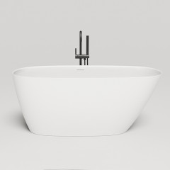 Salini SOFIA Ванна отдельностоящая 1500x750x605мм, донный клапан "Up&Down", сифон, слив-перелив, мат-л: S-Sense, глянцевый , белый. Фурнитура: белая