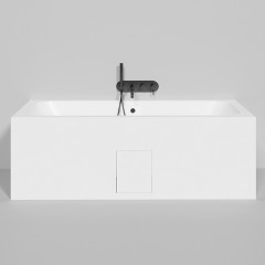 Salini ORLANDA AXIS 180 Встраиваемая ванна на ножках 1700х750х600 мм, мат-л: S-Sense, белый глянцевый (без слива-перелива)