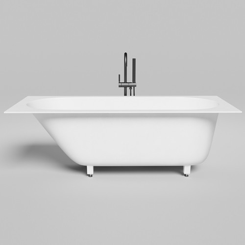 Salini ORNELLA KIT Встраиваемая ванна 1700х750х600мм, донный клапан , сифон, щелевой перелив, мат-л: S-Sense, глянцевый белый (СПЕЦЦЕНА со склада!)