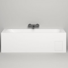 Salini ORLANDA Встраиваемая ванна 1700х700х600мм, прямоуг. чаша, мат-л: S-Sense, матовый, белый (без слива-перелива!)