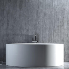 Salini Isola Ванна отдельностоящая 2000x2000x710 мм со встроенным сливом-переливом, каркасом: Белый матовый