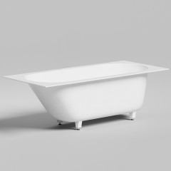 Salini ORNELLA KIT Встраиваемая ванна 1700х750х600мм, донный клапан , сифон, щелевой перелив, мат-л: S-Sense, глянцевый белый (СПЕЦЦЕНА со склада!)