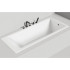 Salini CASCATA KIT Встраиваемая ванна с прямоугольной чашей 1706х751х600 мм, донный клапан "Click-Clack" белый, сифон, ножки, S-Sense, белый глянцевый