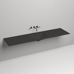 SALINI Столешница 2000х500х15 мм, из материалв S-Stone, цвет матовый RAL 9011