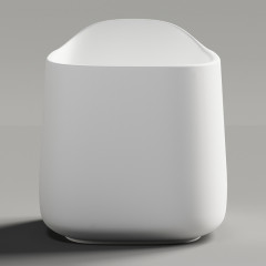 Salini ORIENTE OFURO Ванна 1400х800х960, донный клапан, сифон, декор.накладка на слив, интегрированный слив-перелив, S-Sense, глянцевый, белый