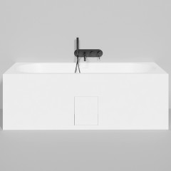 Salini ORNELLA AXIS KIT Встраиваемая ванна 1700х750х600мм, прямоуг. ,мат-л: S-Stone, дон. кл. "Up&Down",слив -перел.белый матовый