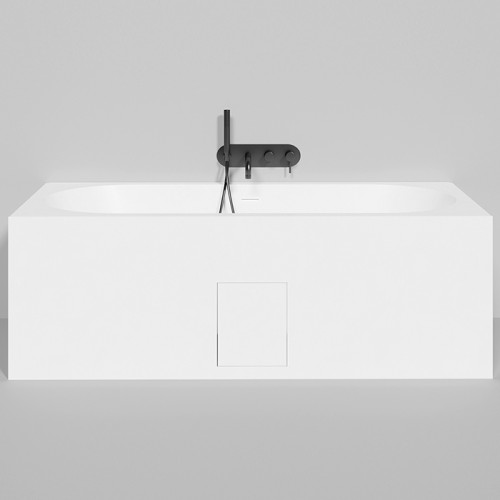 Salini ORNELLA AXIS KIT Встраиваемая ванна 1700х750х600мм, прямоуг. ,мат-л: S-Stone, дон. кл. "Up&Down",слив -перел.белый матовый