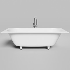 Salini ORNELLA AXIS KIT 190 Встраиваемая ванна 1900х900х600мм, прямоуг. ,мат-л: S-Stone, дон. кл. "Up&Down",слив -перел.белый матовый