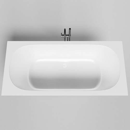 Salini ORNELLA AXIS KIT 190 Встраиваемая ванна 1900х900х600мм, прямоуг. ,мат-л: S-Stone, дон. кл. "Up&Down",слив -перел.белый матовый