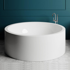 Salini Isola Ванна отдельностоящая 2000x2000x710 мм со встроенным сливом-переливом, каркасом: Белый матовый