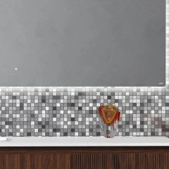 SALINI Зеркало для ванны OMBRA с LED подсветкой 1600х700х25 мм, влагостойкое AGC Сrystalvision, сенс выкл, крепления,обогрев, антизапот