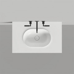 Salini Раковина S-Stone ONDA PLUS Essentials с 1 отв. под смеситель, 800 мм, матовая, белая