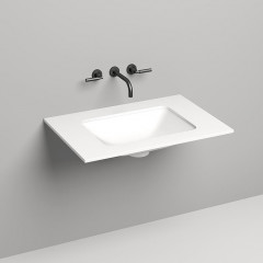 SALINI Столешница 800х500х15 мм, из материалв S-Stone, цвет белый матовый