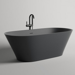 Salini MONA Ванна отдельностоящая 1800×800×595мм, донный клапан "Up&Down", сифон, слив-перелив, мат-л: S-Stone, матовый, RAL1016. Фурнитура: RAL9011