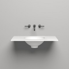 SALINI Столешница 800х500х15 мм, из материалв S-Stone, цвет белый матовый