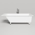 Salini CASCATA KIT Встраиваемая ванна с прямоугольной чашей 1800х800х600мм, ножки, донный клапан "Up&Down", сифон S-Sense, белый глянцевый