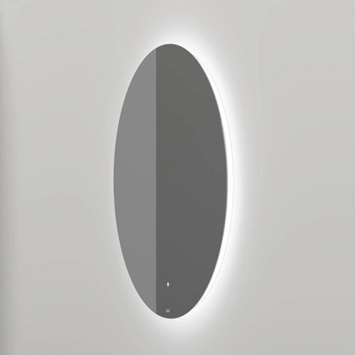 SALINI Зеркало для ванны круглое OMBRA с LED подсветкой D 700 х 25 mm, влагостойкое AGC Сrystalvision, сенс выкл, крепления,обогрев, антизапот