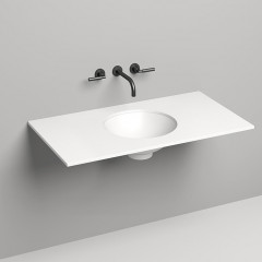 SALINI Столешница 1000х500х15 мм, из материалв S-Stone, цвет белый матовый