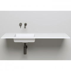 Salini MAREA 07 Раковина врезная снизу 420х420х130мм, без отв. под смес, без перелива, мат-л: S-Stone, матовый, белый.