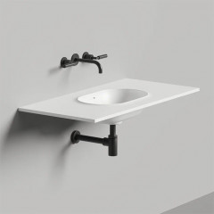 Salini Раковина S-Stone ONDA PLUS Essentials с 1 отв. под смеситель, 1000 мм, матовая, белая