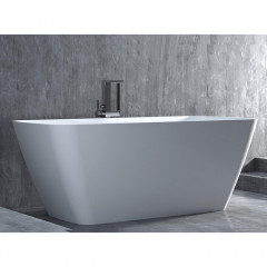 Salini AGATHA Ванна отдельностоящая 1800х800х660мм, донный клапан "Up&Down", сифон, слив-перелив, мат-л: S-Stone, матовый, белый. <br />Фурнитура: белая.