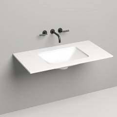 SALINI Столешница 1000х500х15 мм, из материалв S-Stone, цвет белый матовый