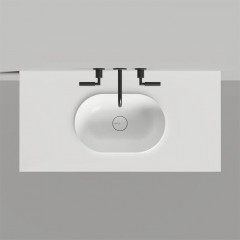 Salini Раковина S-Stone ONDA PLUS Essentials с 1 отв. под смеситель, 1000 мм, матовая, белая