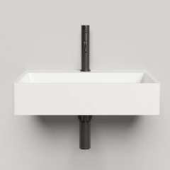 Salini OTTAVIA Раковина накладная 595х445х125мм, без отверстия под смес, без перелива, без донного клапана, мат-л: S-Sense, глянцевый, белый.