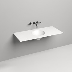 SALINI Столешница 1200х500х15 мм, из материалв S-Stone, цвет белый матовый