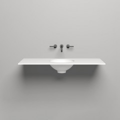 SALINI Столешница 1200х500х15 мм, из материалв S-Stone, цвет белый матовый