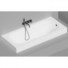 Salini ORNELLA Встраиваемая ванна 1700х750х600мм, овальная чаша, мат-л: S-Stone, матовый, белый (без слива-перелива!)