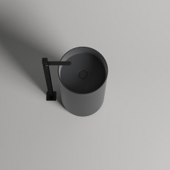 Salini ARMONIA 201 Раковина напольная 450х450х850/900, СЛИВ в пол, без пер, дон клап, мат-л: S-Stone,полностью цвет RAL9005 мат